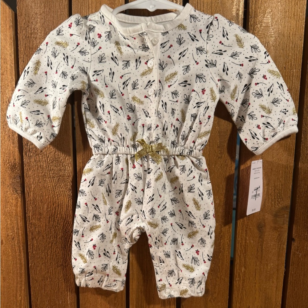 NWT Carter’s Just One You One Piece Romper. Sz NB